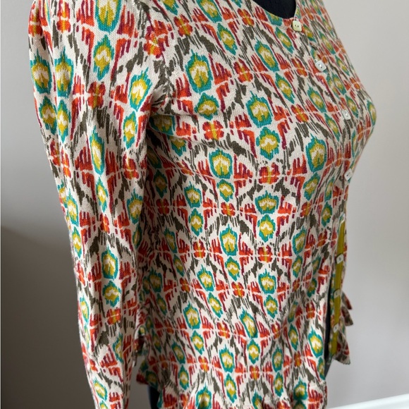 Sundance Colorful Patterned Button-Up Cardigan Small - Picture 3 of 9